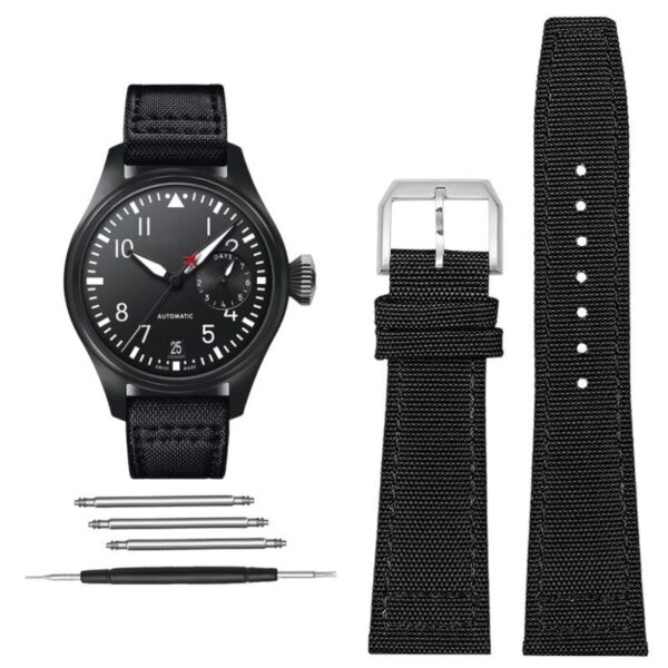 Replacement Canvas Strap fit  for IWC PILOT Watch Band  20mm 21mm 22mm