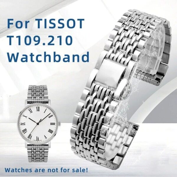 19/21mm Stainless Steel Watch Bracelet Strap for Tissot Everytime T109