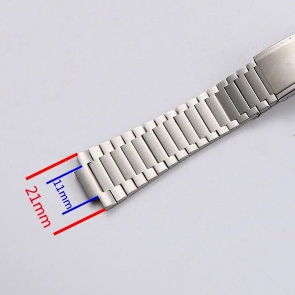 21mm Stainless Steel Bracelet Strap for Omega Hippocampus Series 1970 Watch