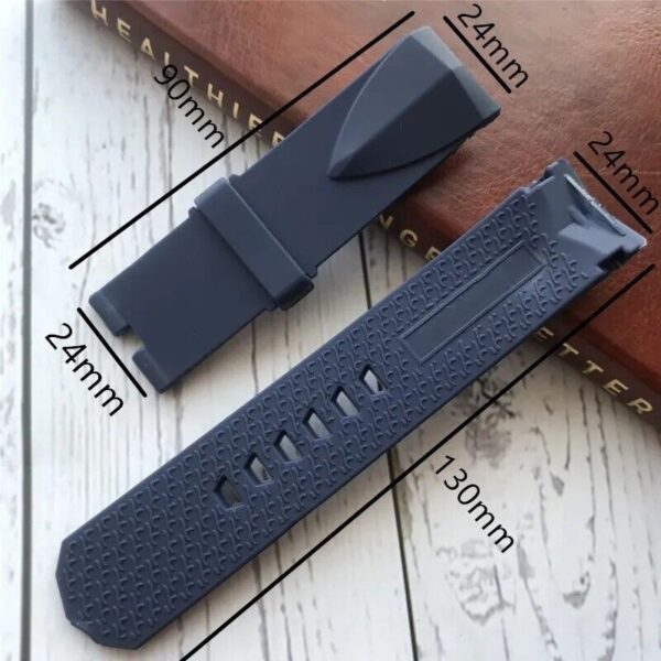 22/24mm Silicone Rubber Strap Band Fit for Corum Admirals Cup Watch