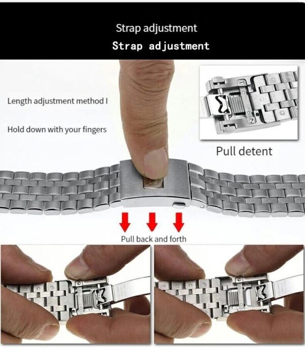 20/21mm Stainless Steel Bracelet Strap for IWC Pilot/Mark 17/18 Watch