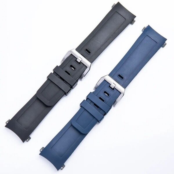 22mm Silicone Rubber Strap Band Fit for IWC Aquatimer Watch Quick-Release System