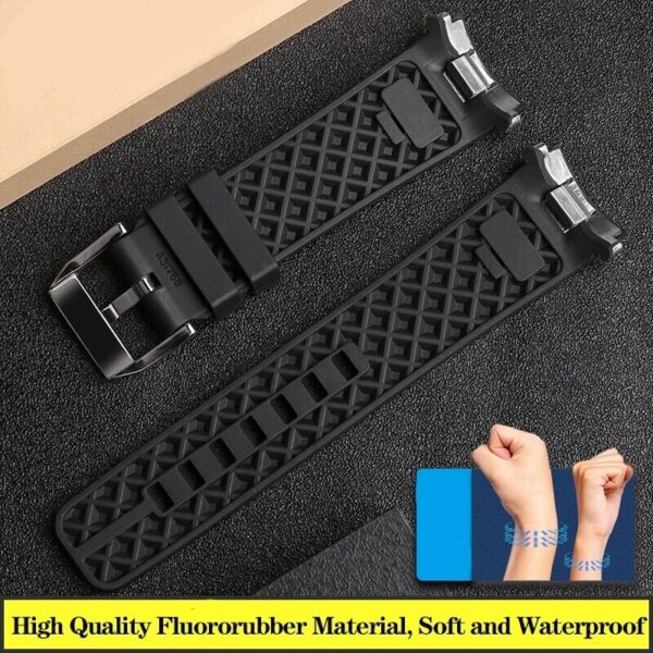 22mm Silicone Rubber Strap Band Fit for IWC Aquatimer Watch Quick-Release System