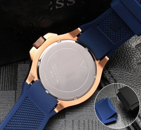 22mm Silicone Rubber Watch Band Strap for Guess W0247G3 W0040G3 W0040G7 Series