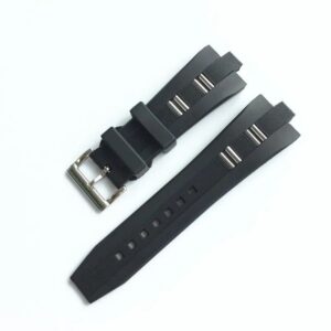 26x9mm Silicone Rubber Band Strap for Bvlgari Diagono Watch