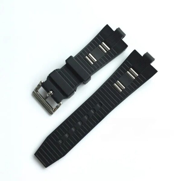 26x9mm Silicone Rubber Band Strap for Bvlgari Diagono Watch