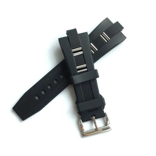 26x9mm Silicone Rubber Band Strap for Bvlgari Diagono Watch