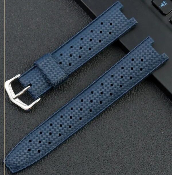 20/22mm Breathable Rubber Strap for Cartier Pasha Series Watch Band