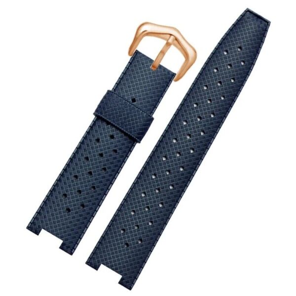 20/22mm Breathable Rubber Strap for Cartier Pasha Series Watch Band