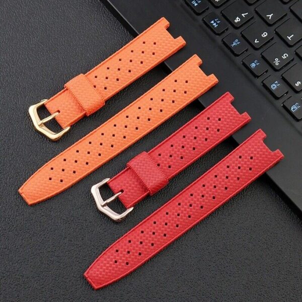 20/22mm Breathable Rubber Strap for Cartier Pasha Series Watch Band