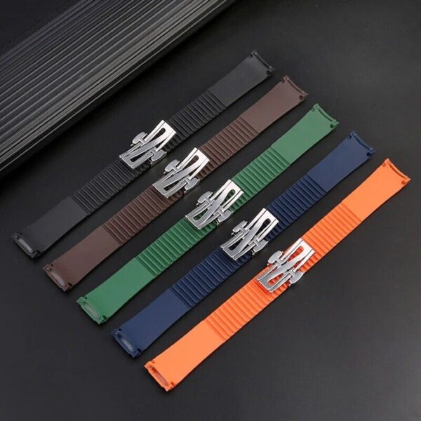 21mm Soft Silicone Rubber Watch Band Strap Fit for Patek Philippe Aquanaut