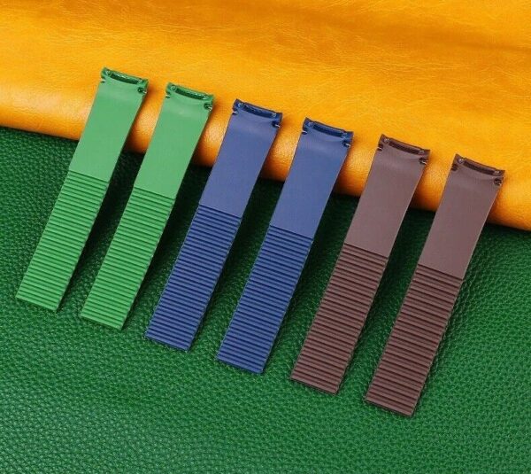 21mm Soft Silicone Rubber Watch Band Strap Fit for Patek Philippe Aquanaut