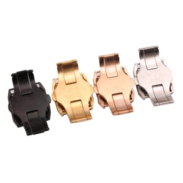 18/21mm Stainless Steel Folding Buckle Clasp For Cartier Santos Watch Band