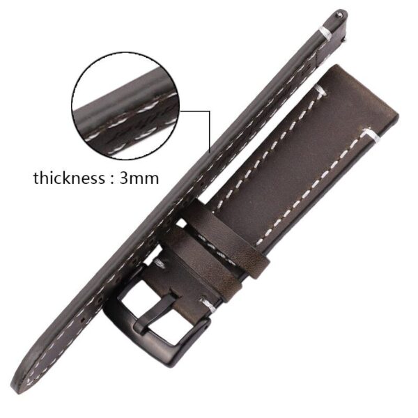 Genuine Cowhide Leather Men’s Watch Strap 18mm 20mm 22mm 24mm  Band