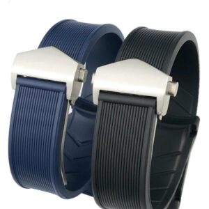 20/22mm Silicone Rubber Watch Band Fit for TAG Heuer Carrera/Aquaracer 300