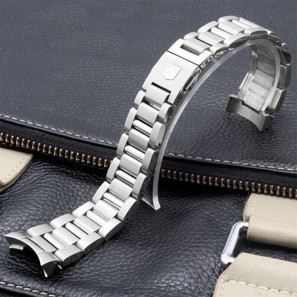 22mm Stainless Steel Bracelet Watch Strap Band Fit For Tag Heuer Watch