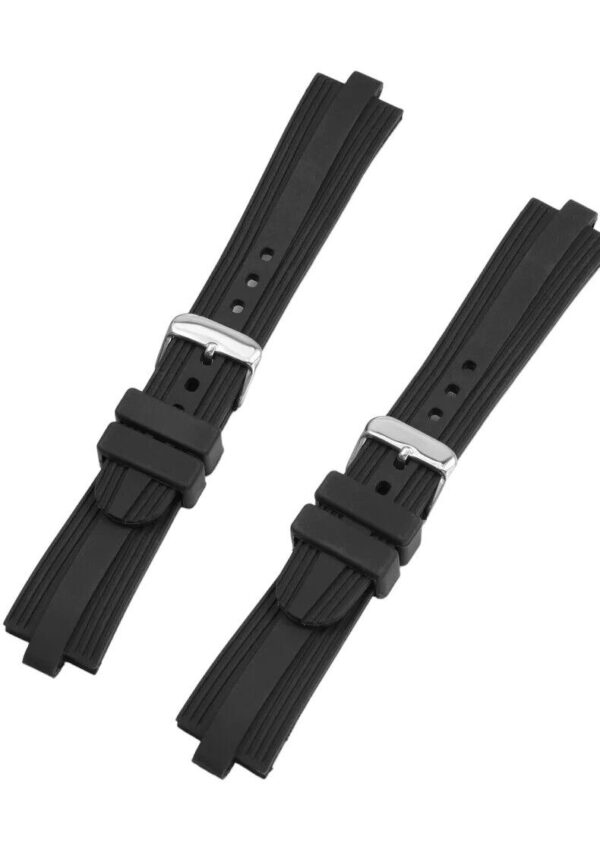 22x7mm Silicone Rubber Band Strap for Bvlgari Diagono Watch