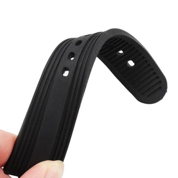 22x7mm Silicone Rubber Band Strap for Bvlgari Diagono Watch