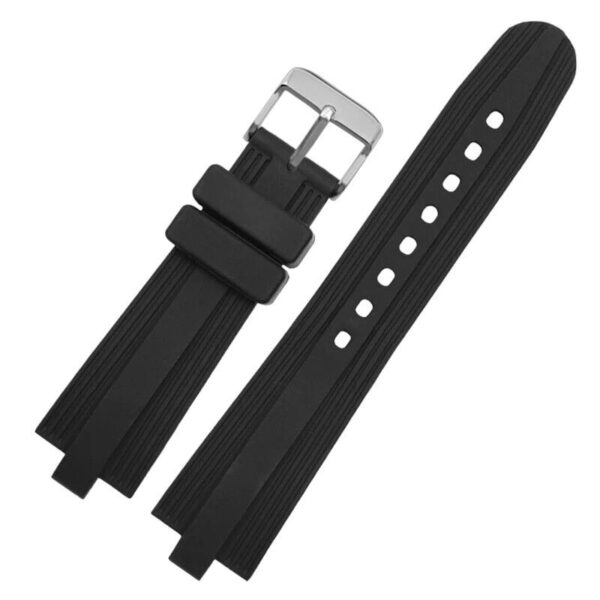 22x7mm Silicone Rubber Band Strap for Bvlgari Diagono Watch