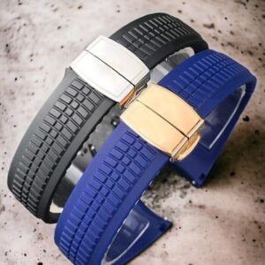 21mm Silicone Rubber Watch Band Strap Fit for Patek Philippe Aquanaut