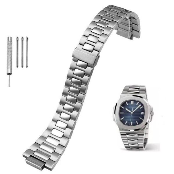 25mm Stainless Steel Bracelet Watch Strap Band Fit For Patek Philippe Nautilus