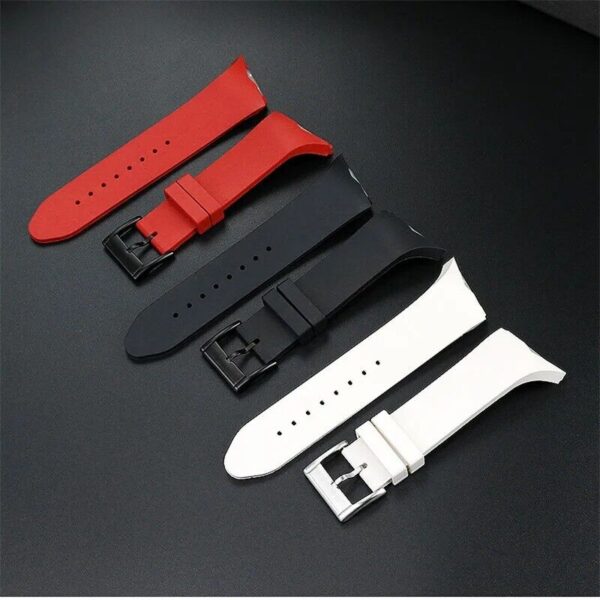 25mm Silicone Rubber Watch Band Strap Fit Hamilton Ventura H24655331 H24615331