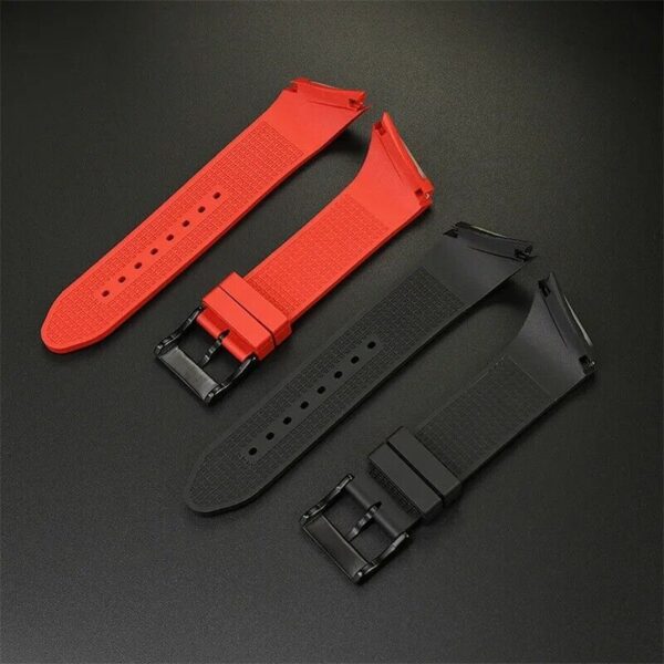 25mm Silicone Rubber Watch Band Strap Fit Hamilton Ventura H24655331 H24615331