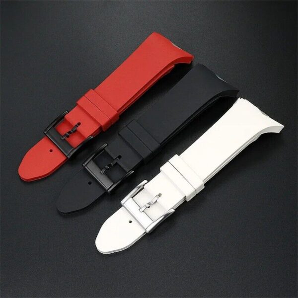 25mm Silicone Rubber Watch Band Strap Fit Hamilton Ventura H24655331 H24615331