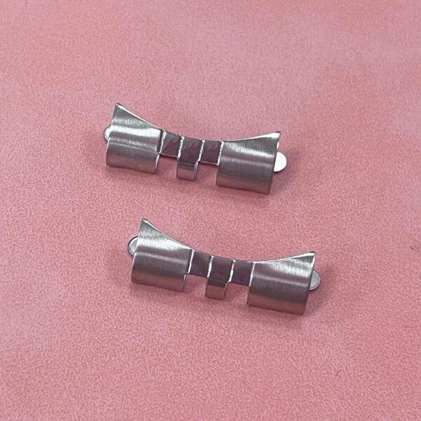 20/22mm 2pcs Curved End Links Connectors Fit Rolex Jubilee/Oyster Bracelet