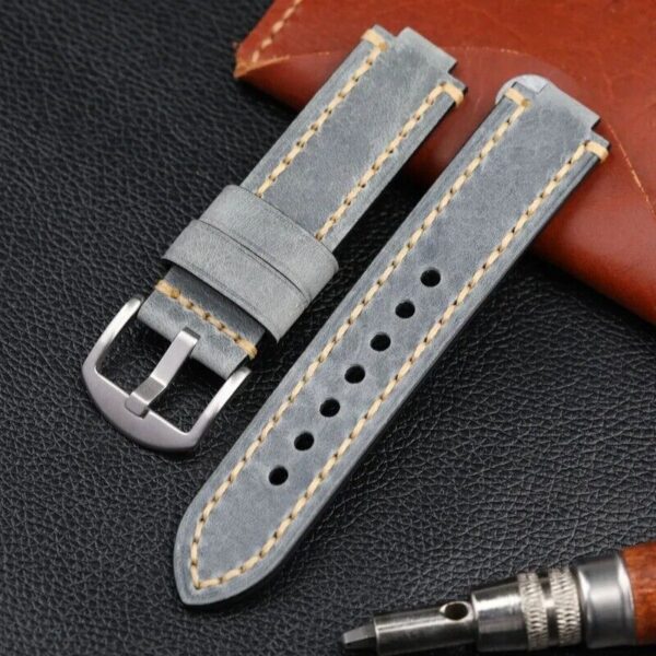 24x11mm Genuine Cowhide Leather Band Strap fit for Oris Aquis Diver Watch