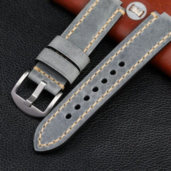 24x11mm Genuine Cowhide Leather Band Strap fit for Oris Aquis Diver Watch