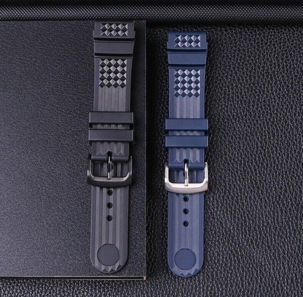 20/22mm Silicone Rubber Strap Fit Seiko 5 SRP601J1 Diver Watch