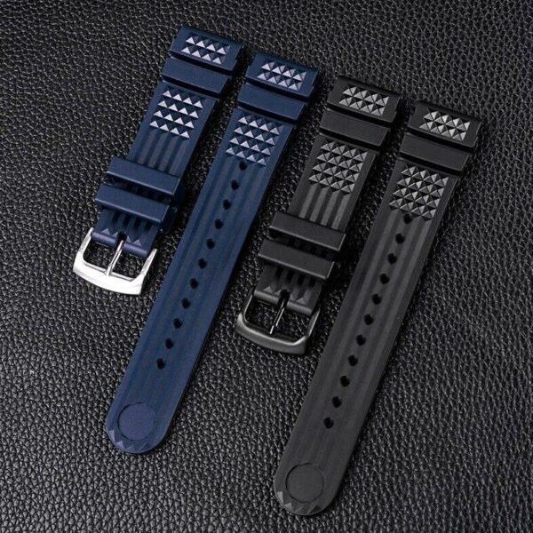 20/22mm Silicone Rubber Strap Fit Seiko 5 SRP601J1 Diver Watch