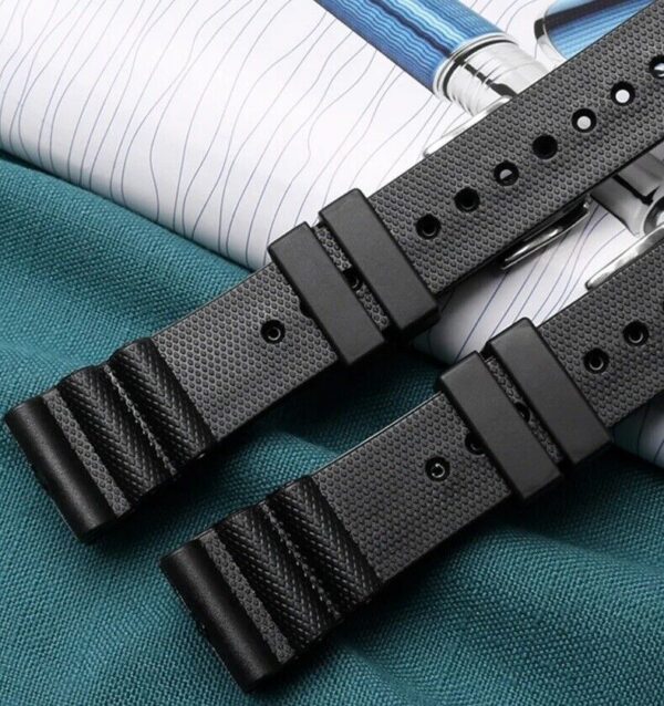 20/22mm Silicone Rubber Strap Fit Seiko 5 SRP601J1 Diver Watch