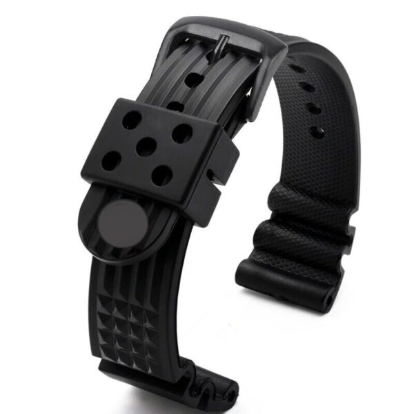 20/22mm Silicone Rubber Strap Fit Seiko 5 SRP601J1 Diver Watch