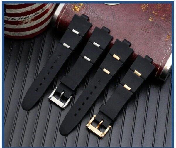 22/24mm Silicone Rubber Band Strap fit for Bvlgari Diagono Watch