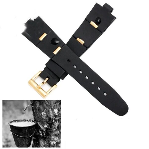 22/24mm Silicone Rubber Band Strap fit for Bvlgari Diagono Watch