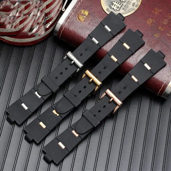 22/24mm Silicone Rubber Band Strap fit for Bvlgari Diagono Watch